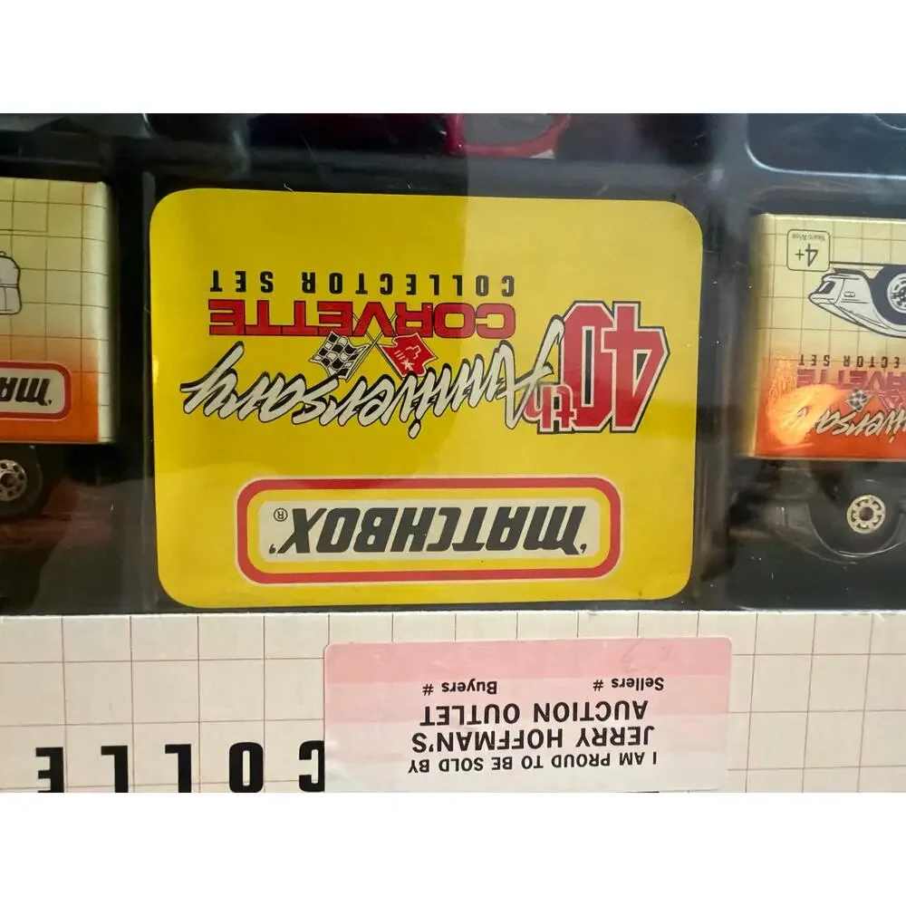 Matchbox 40th Anniversary Corvette Collector Set 5 Diecast Cars Limited Edition
